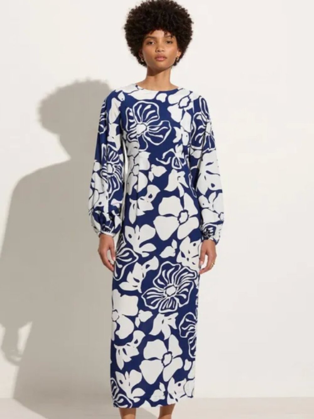 Faithfull the Brand Rosarito Fora-Print Midi Dress
